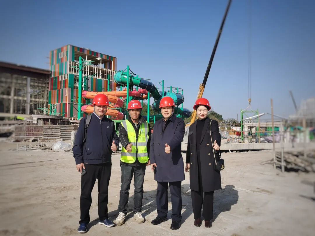 快讯 | 今年会jinnianhui,今年会官方网站游乐董事长一行视察南北湖开元森泊水乐园项目进展情况